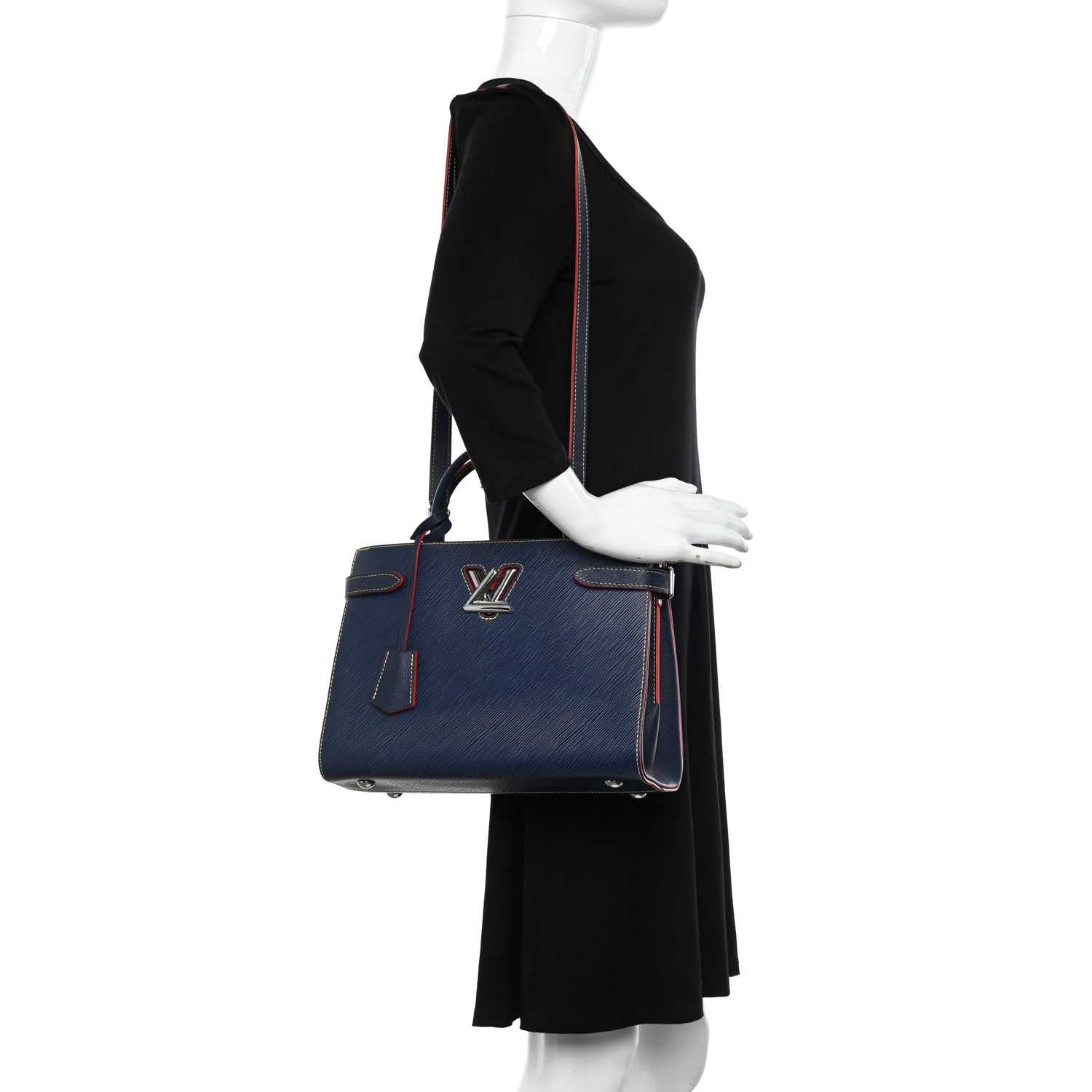 Louis Vuitton Epi Twist Tote Indigo 2 of 14