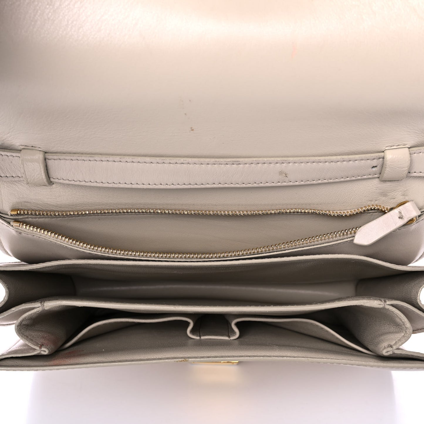 Calfskin Medium Classic Box Flap Bag Clay