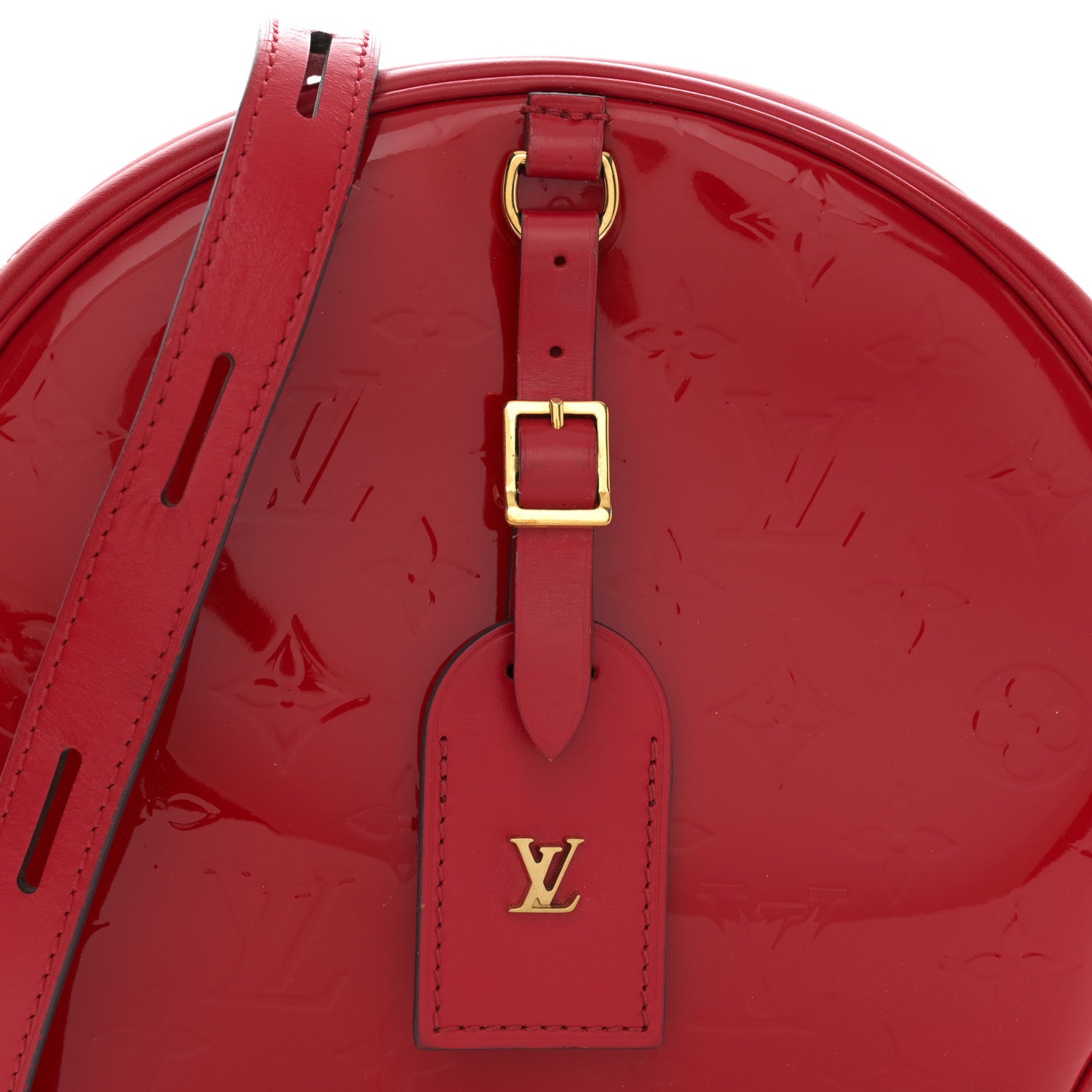Louis Vuitton Vernis Boite Chapeau Souple Rouge 7 of 11
