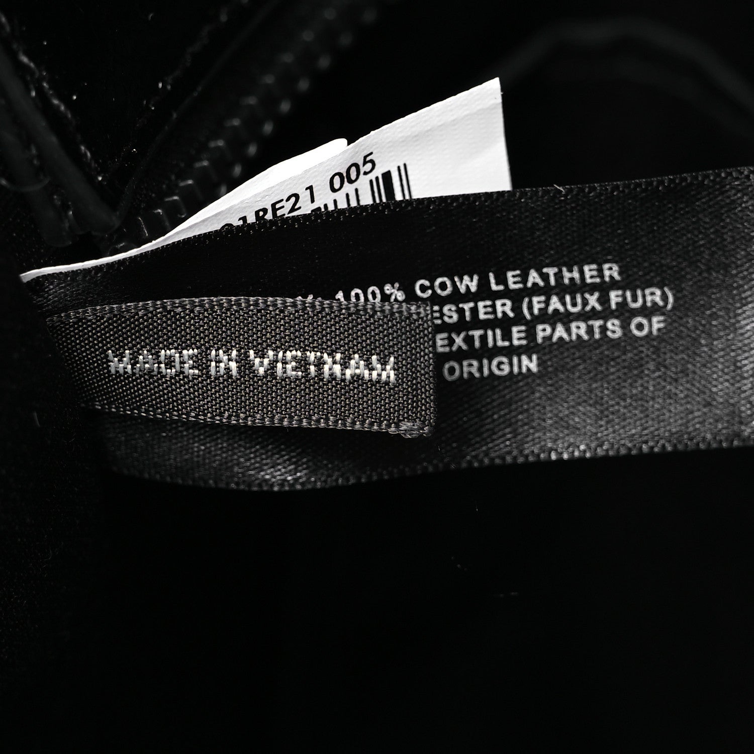 Marc Jacobs Shiny Calfskin Faux Shearling Large The Traveler Tote Bag Black 8 of 12