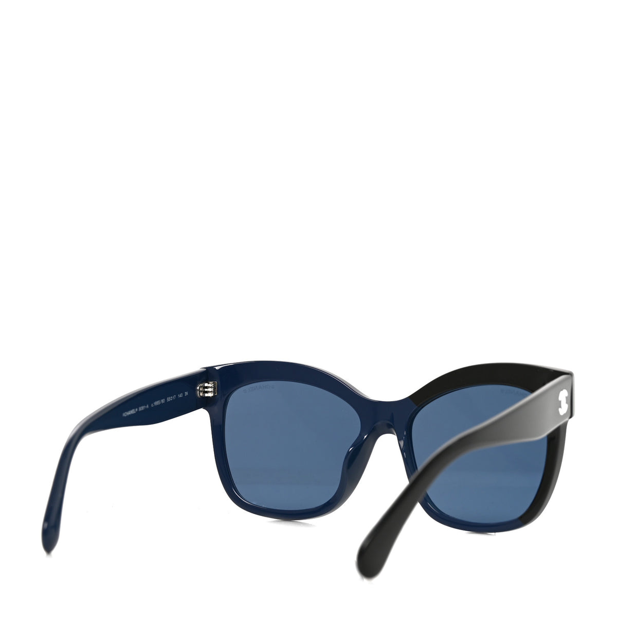 Chanel Acetate CC Sunglasses 9081 Blue Black 4 of 7