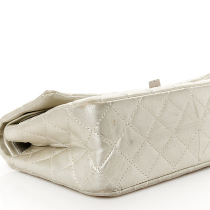 Chanel Metallic Lambskin Quilted 2.55 Reissue 226  Pale Gold 9 of 13