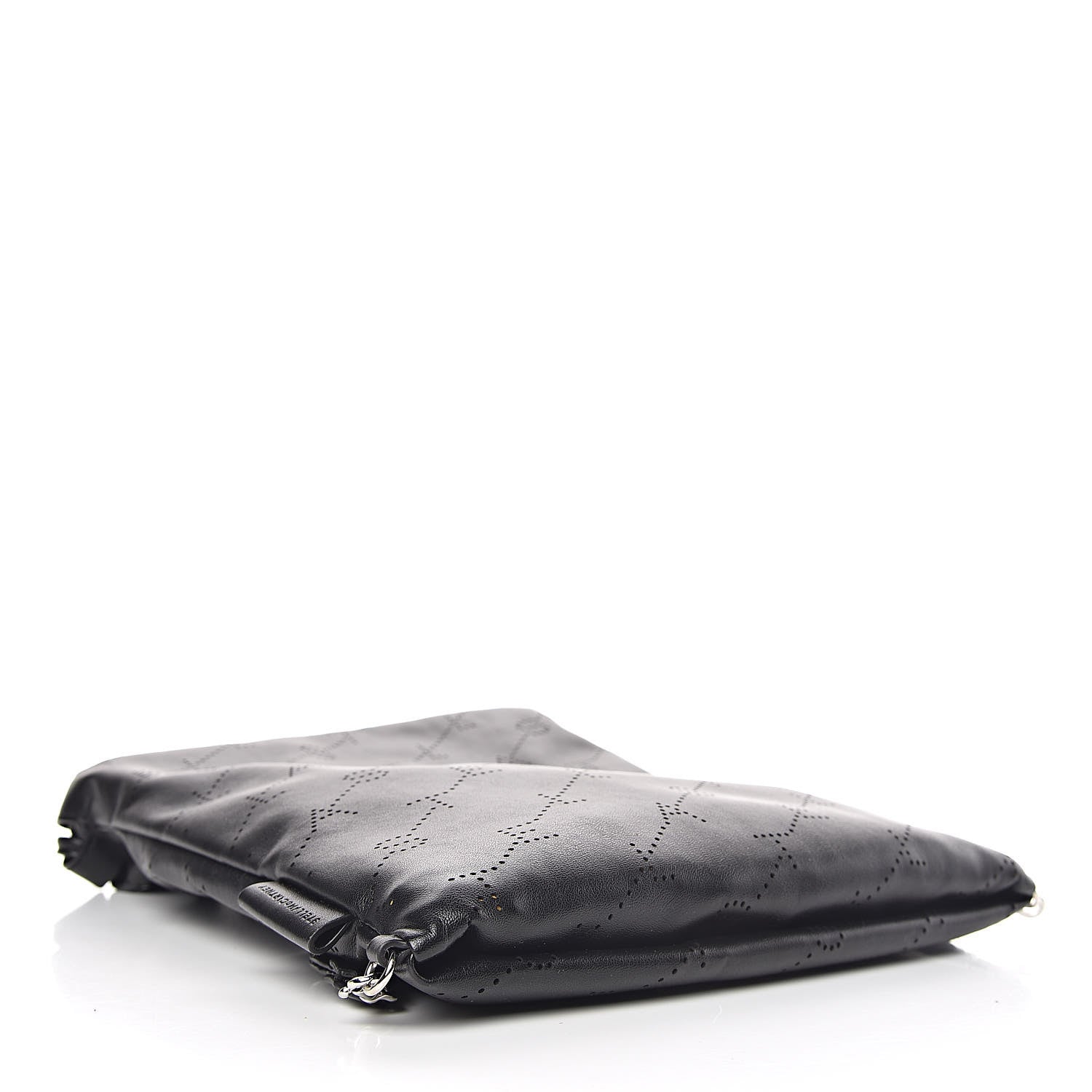 Stella McCartney Eco Alter Nappa Perforated Logo Mini Drawstring Backpack Black 4 of 10