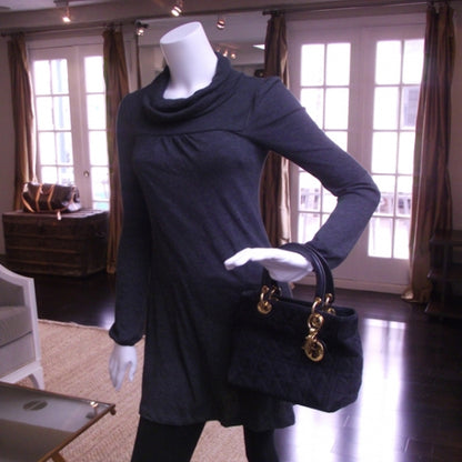 Christian Dior Suede Cannage Lady Dior Black 2 of 10
