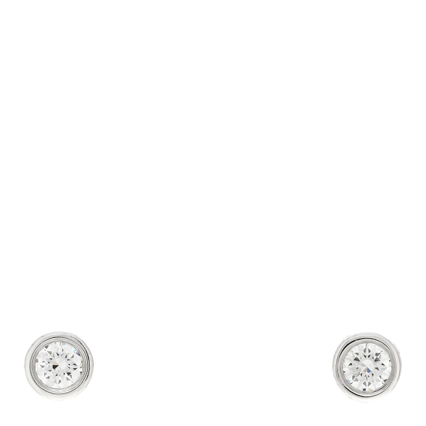 Platinum Diamond .34ctw Elsa Peretti Diamonds By The Yard Earrings