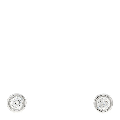 Tiffany Platinum Diamond .34ctw Elsa Peretti Diamonds By The Yard Earrings 1 of 5