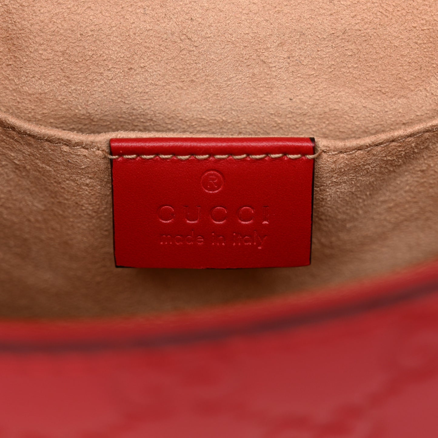 Guccissima Web Medium Padlock Messenger Shoulder Bag Hibiscus Red