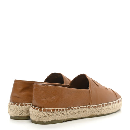 Chanel Calfskin CC Espadrilles 36 Light Brown 4 of 11