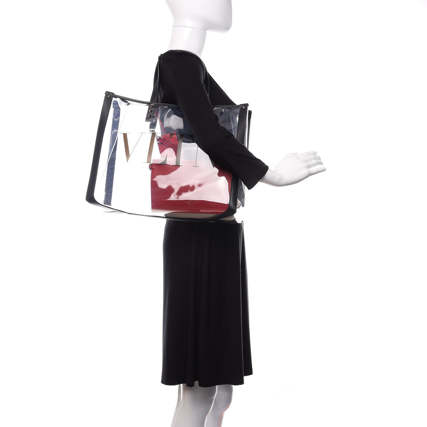 Plexy VLTN Small Shopping Bag Transparent