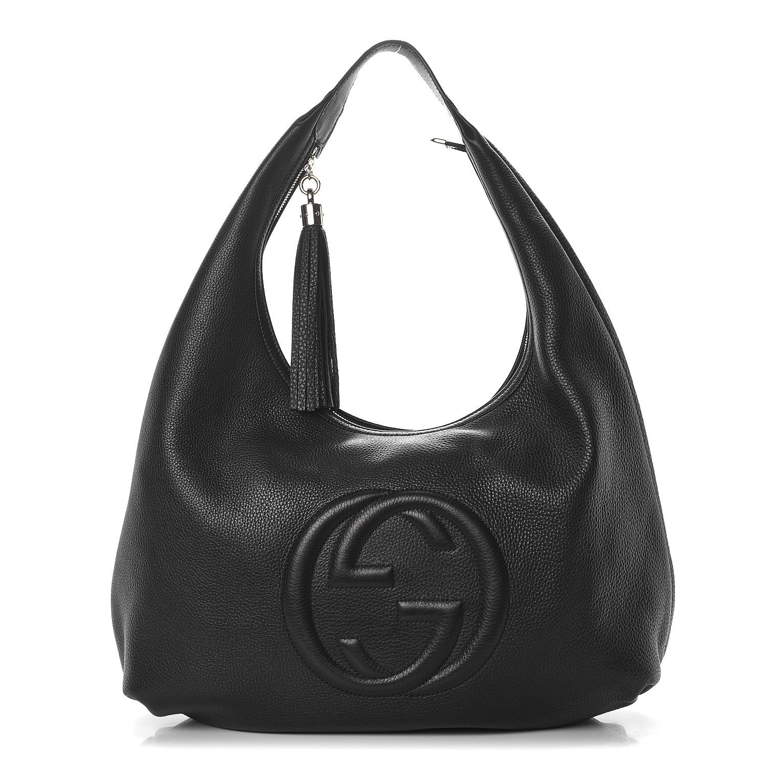 Gucci Pebbled Calfskin Soho Hobo Black 1 of 11