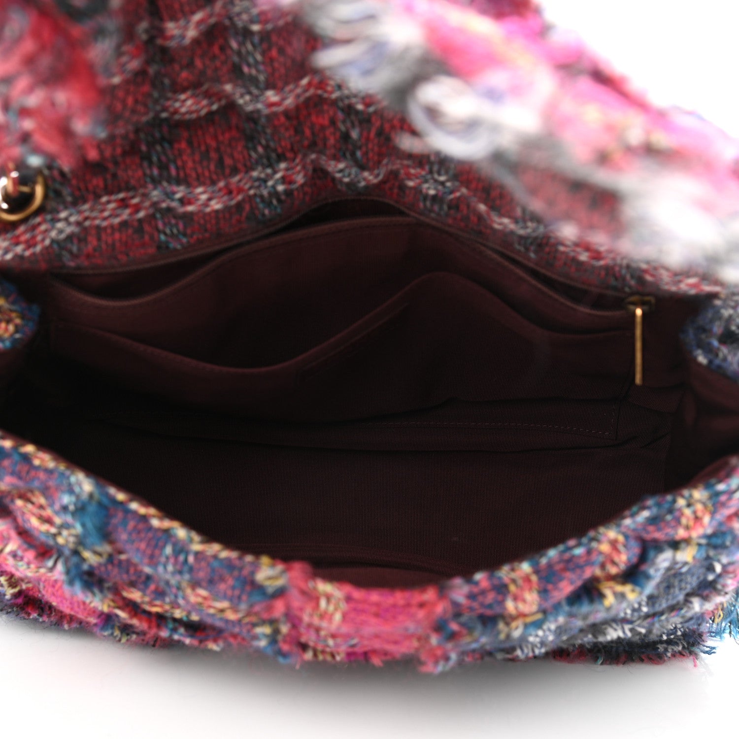 Chanel Tweed Jumbo Flap Red 5 of 10