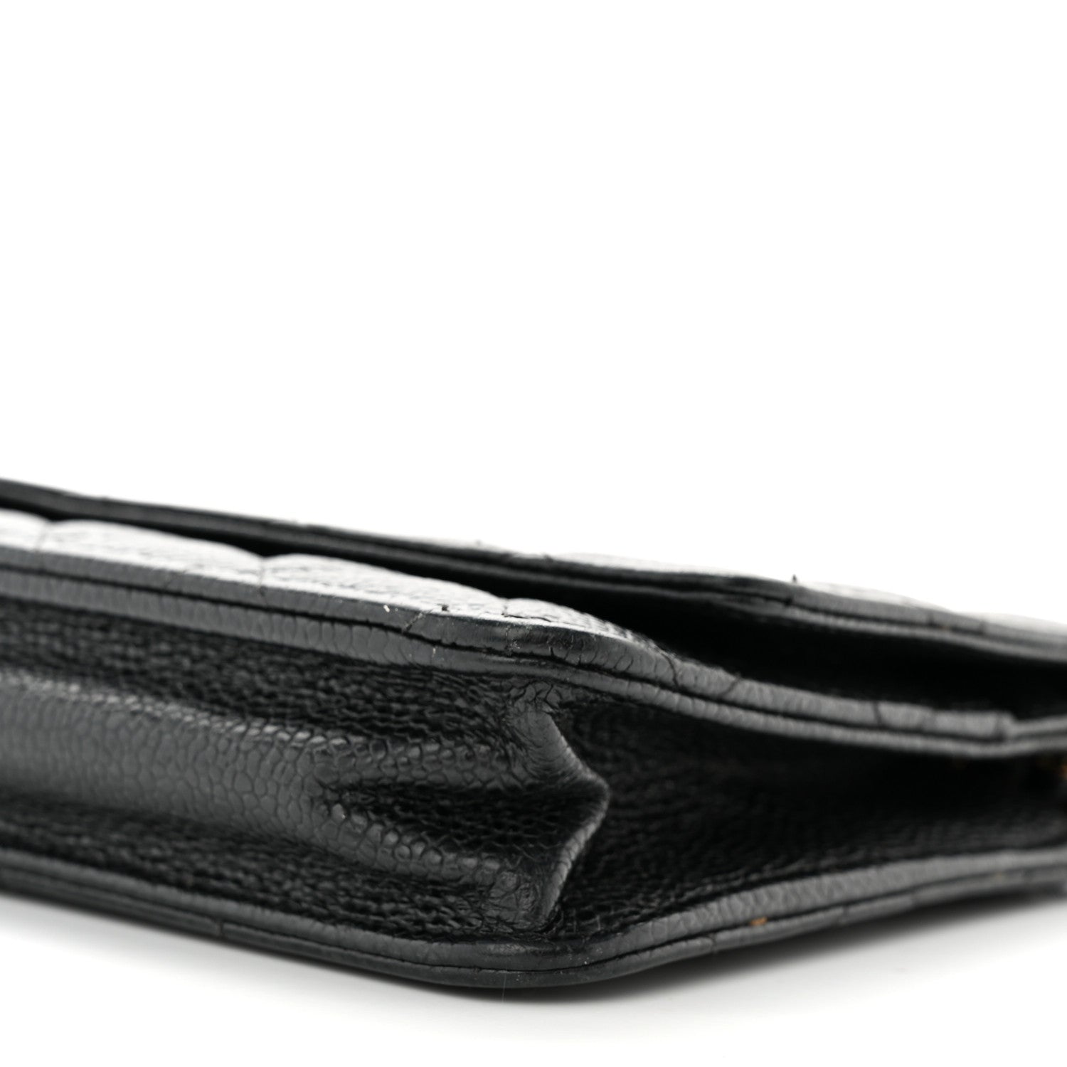 Chanel Caviar Quilted Wallet on Chain WOC Black 11 of 12