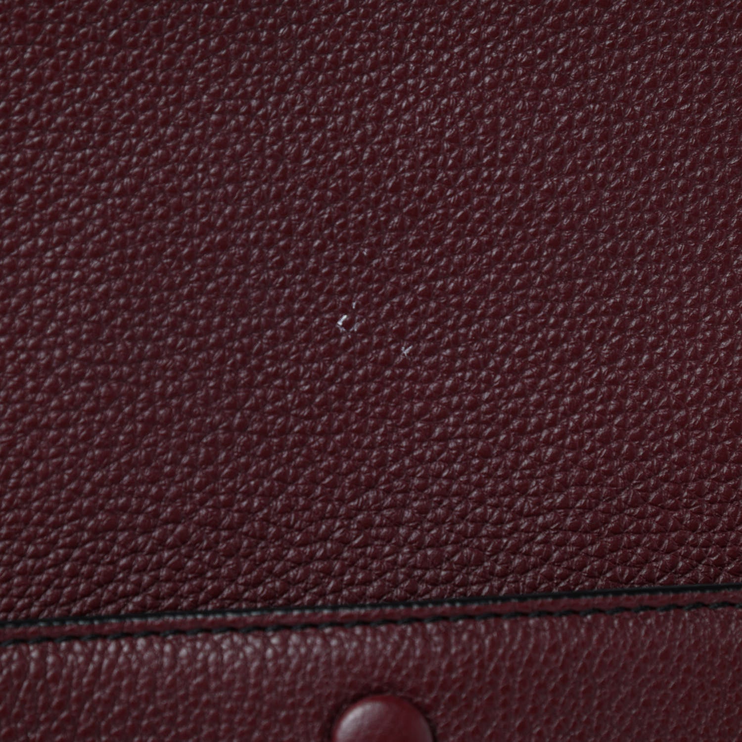 Celine Drummed Calfskin Medium Edge Shoulder Bag Wine 14 of 14