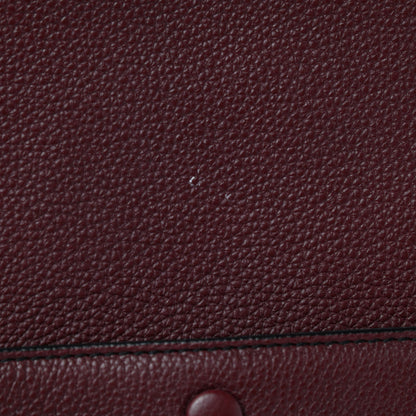 Celine Drummed Calfskin Medium Edge Shoulder Bag Wine 14 of 14