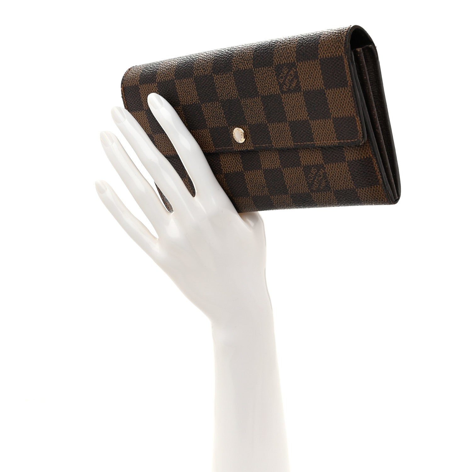Louis Vuitton Damier Ebene Sarah Wallet 2 of 7