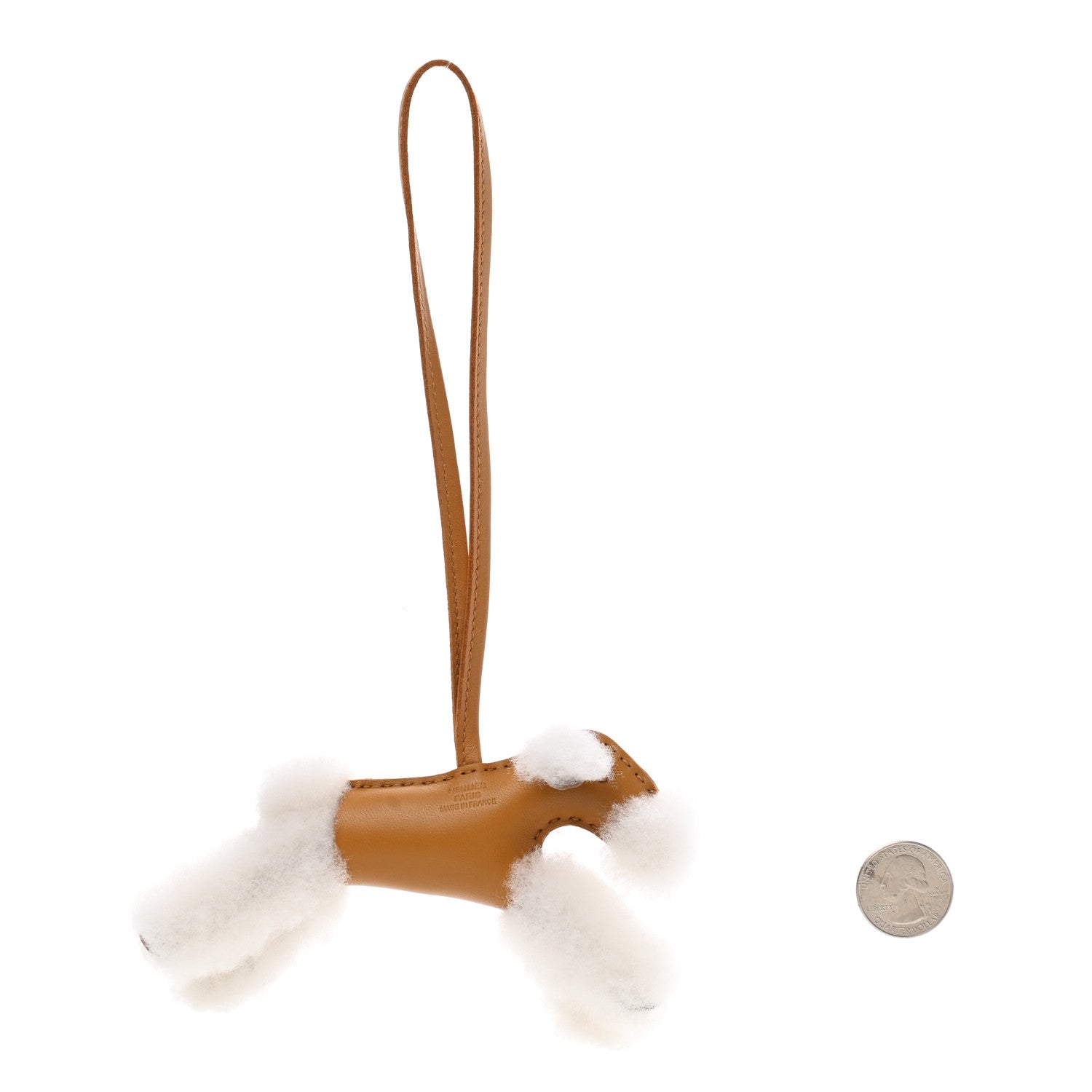 Hermes Milo Lambskin Shearling Budy Charm Biscuit 2 of 5