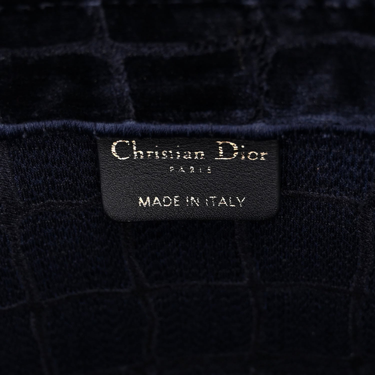Christian Dior Velvet Mizza Embroidered Large Croc Book Tote Bleu Multicolor 6 of 9