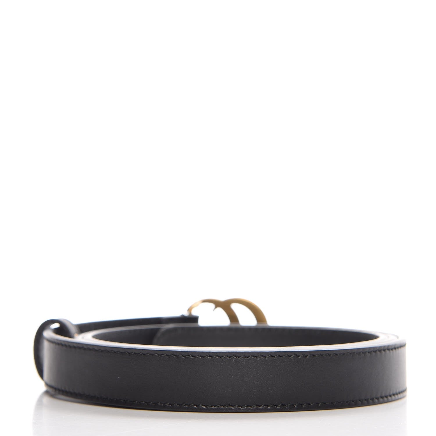 Gucci Calfskin Double G 20mm Belt 100 40 Black 3 of 7