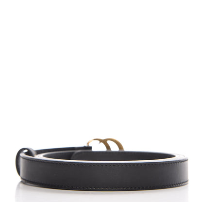 Gucci Calfskin Double G 20mm Belt 100 40 Black 3 of 7