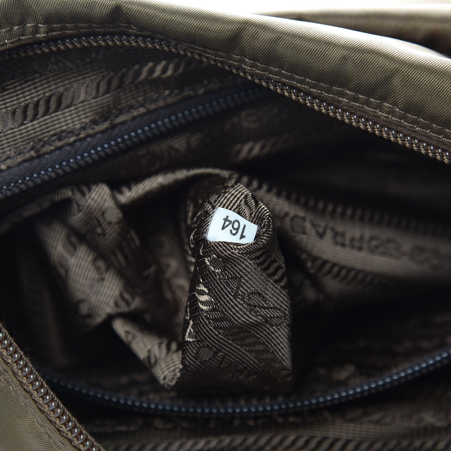 Prada Tessuto Nylon Saffiano Vela Messenger Bag Bruciato 5 of 8