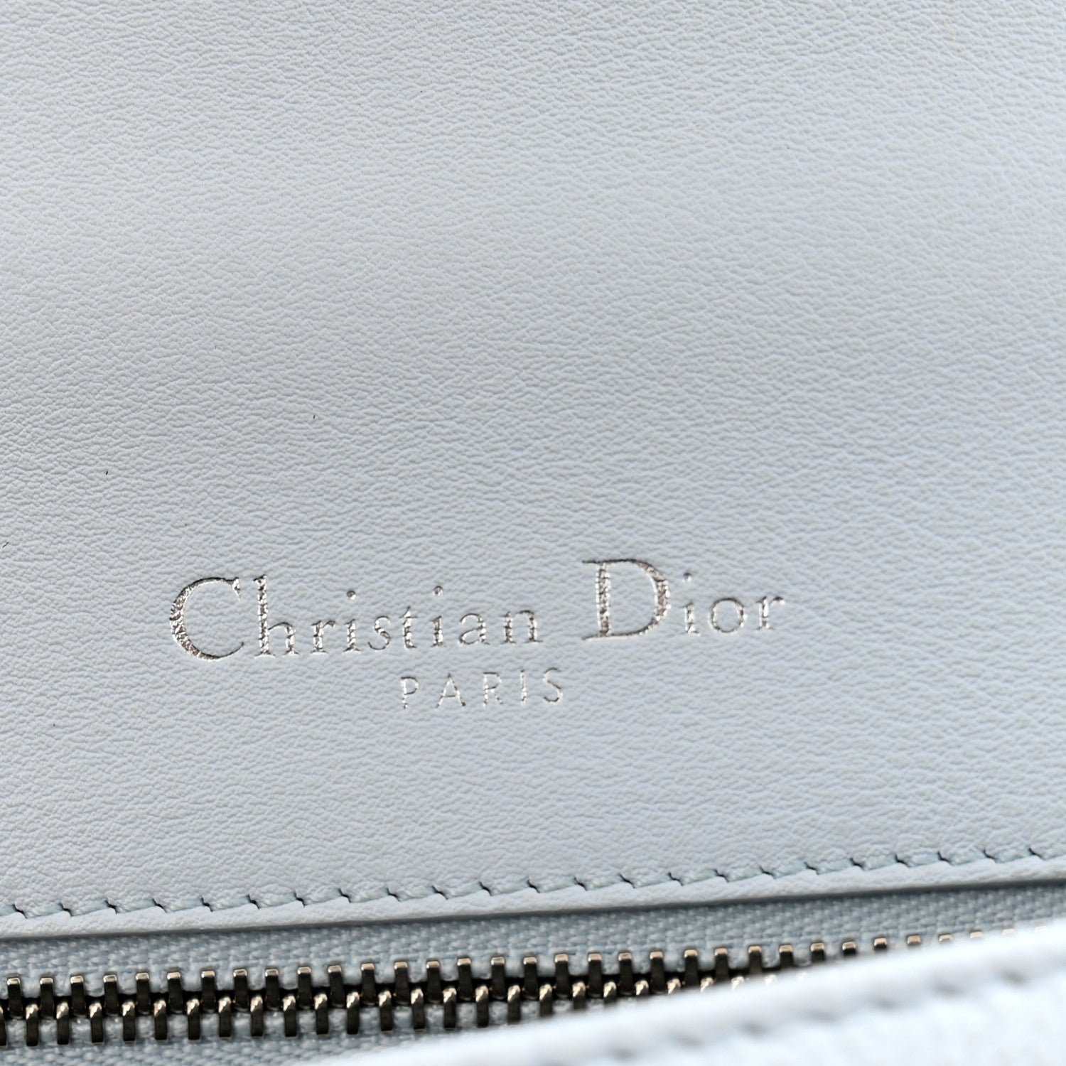 Christian Dior Grained Calfskin Medium Diorama Flap Bag Light blue 6 of 13