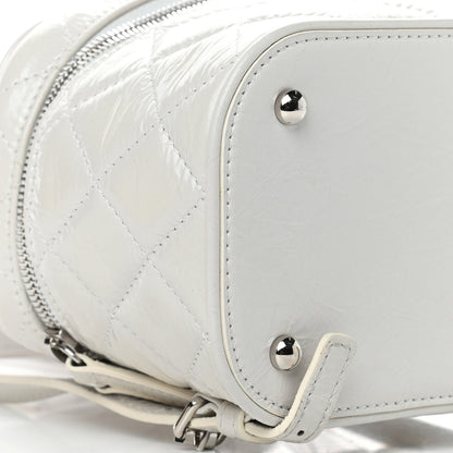 Chanel Crumpled Calfskin PVC Quilted Backpack White 9 of 10