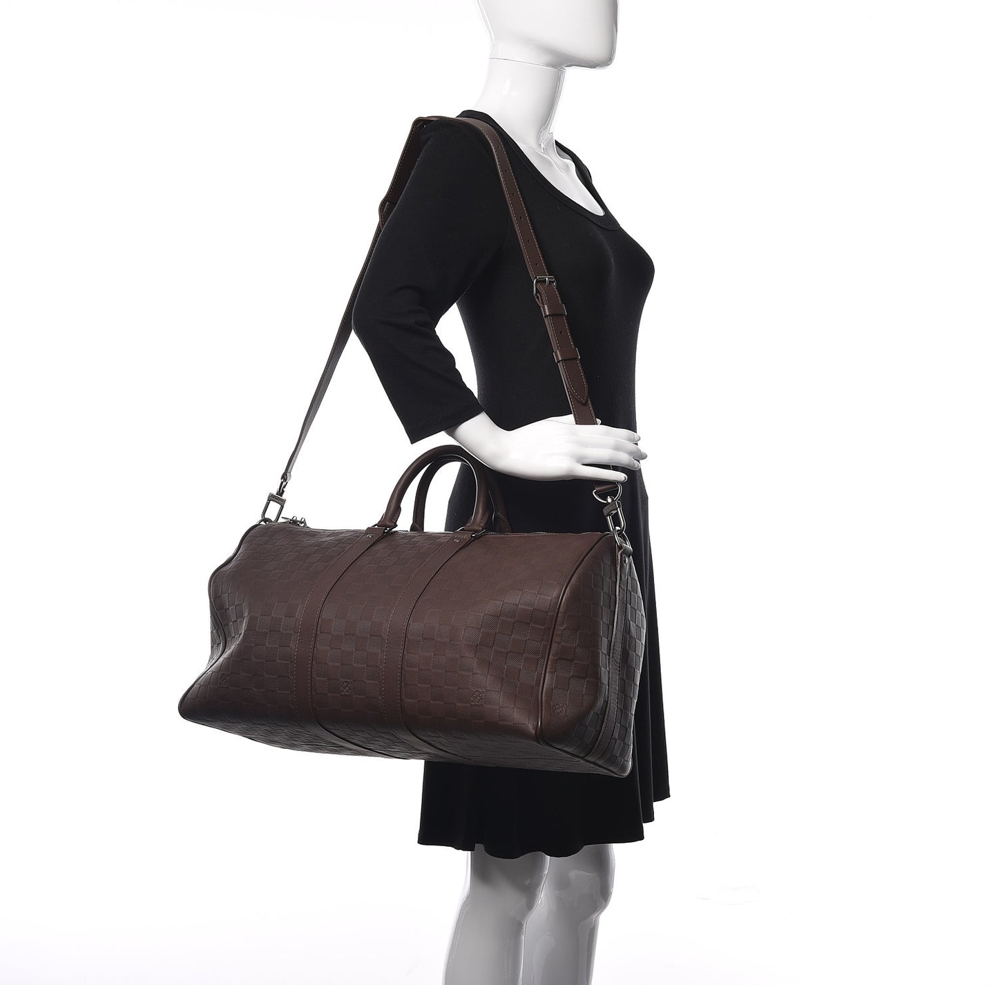 Damier Infini Keepall Bandouliere 45 Meteor