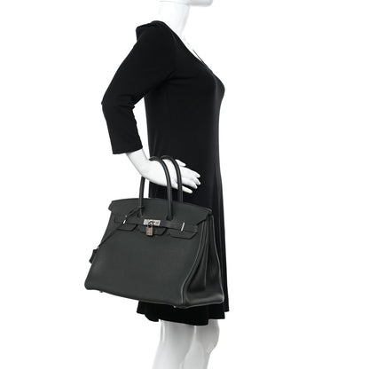 Hermes Togo BIRKIN 35 Vert Fonce 2 of 12