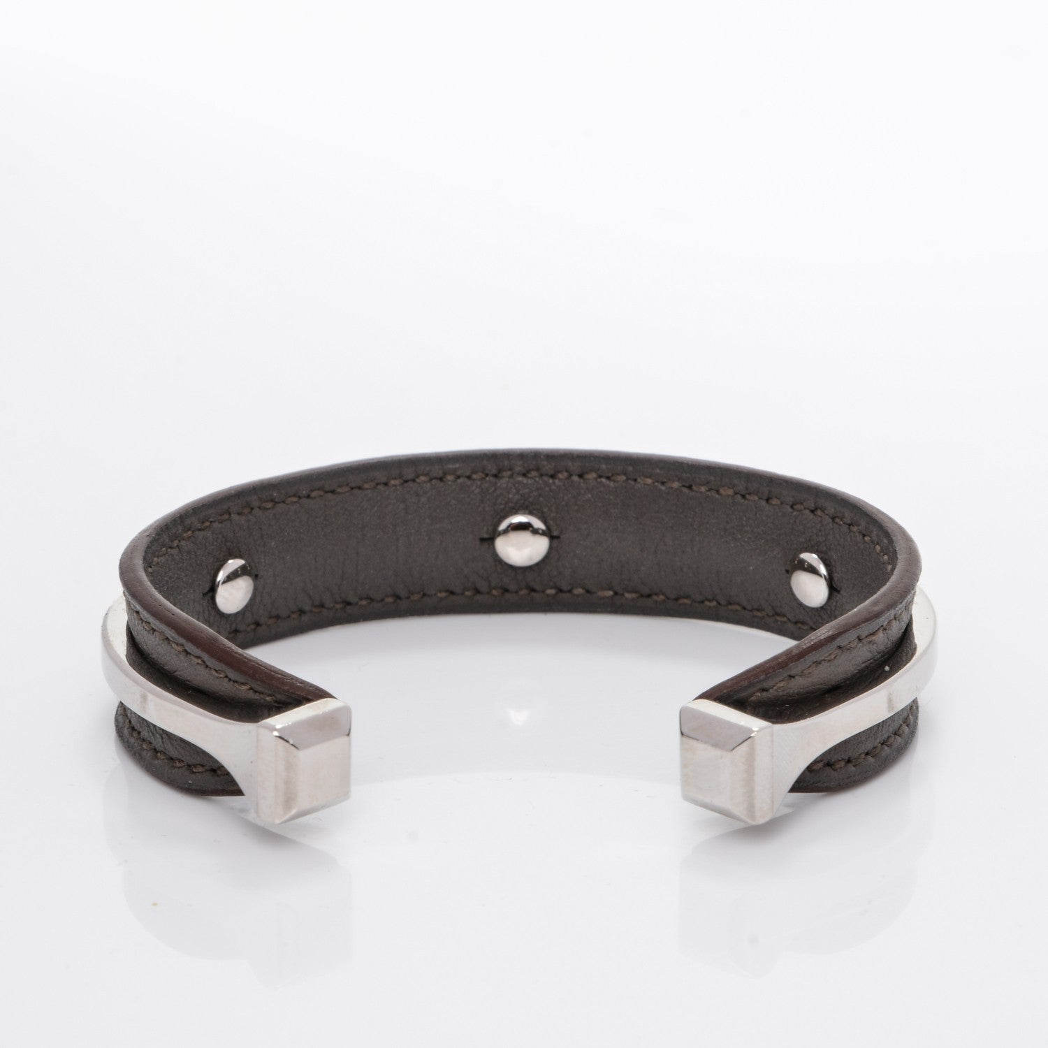 Hermes Swift Binome Cuff S Etain 3 of 5