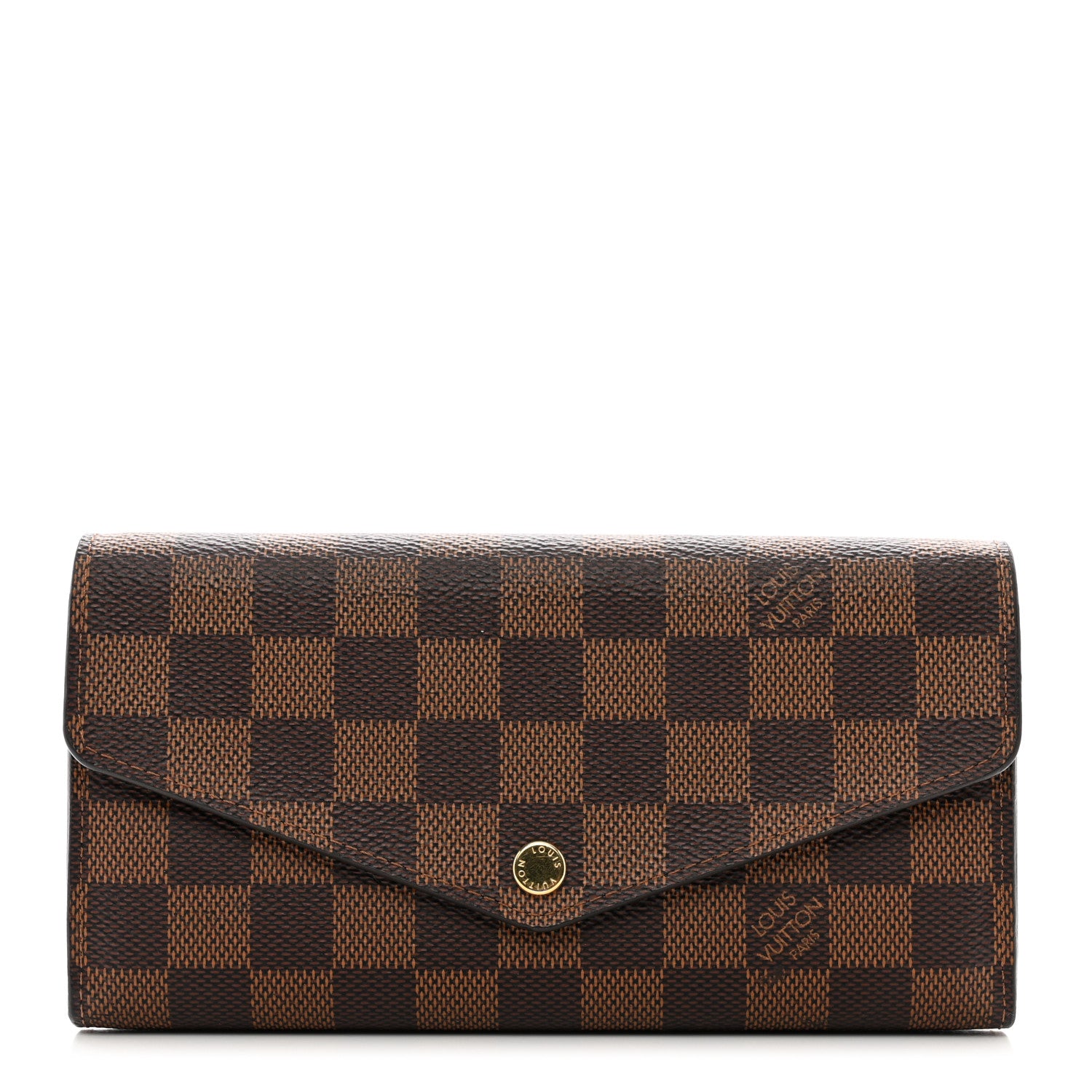 Louis Vuitton Damier Ebene Sarah Wallet NM 1 of 8