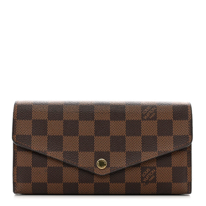 Louis Vuitton Damier Ebene Sarah Wallet NM 1 of 8