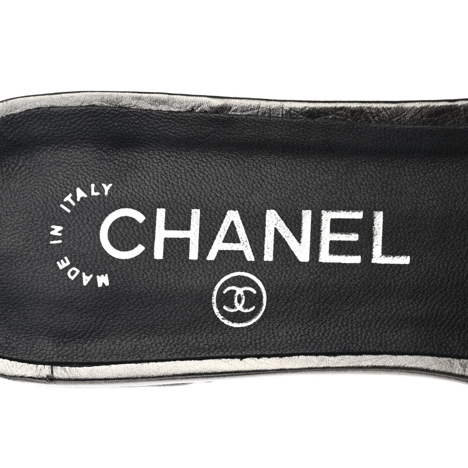 Chanel Pearl Embroidery CC Mules 36 Black 7 of 10