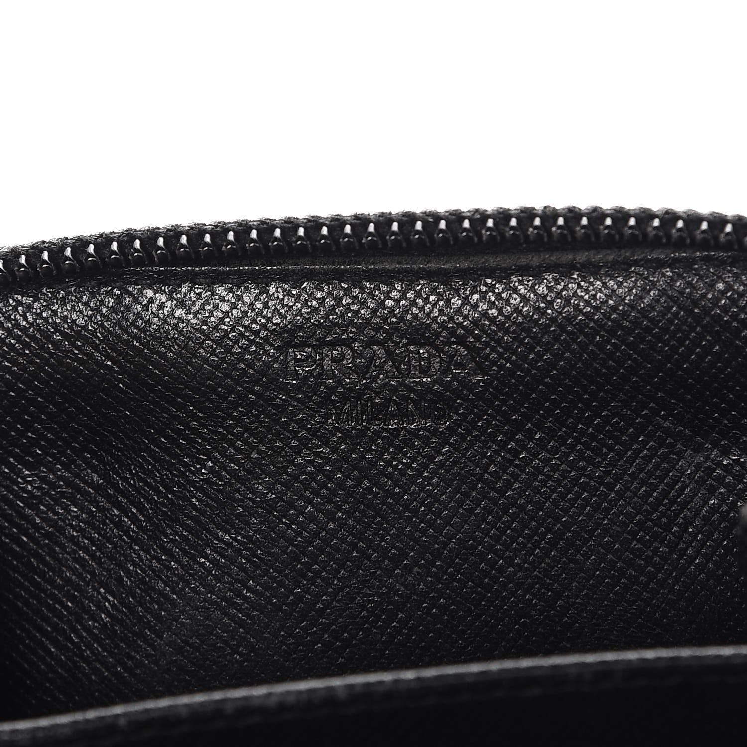 Prada Saffiano Coin Purse Black 6 of 13