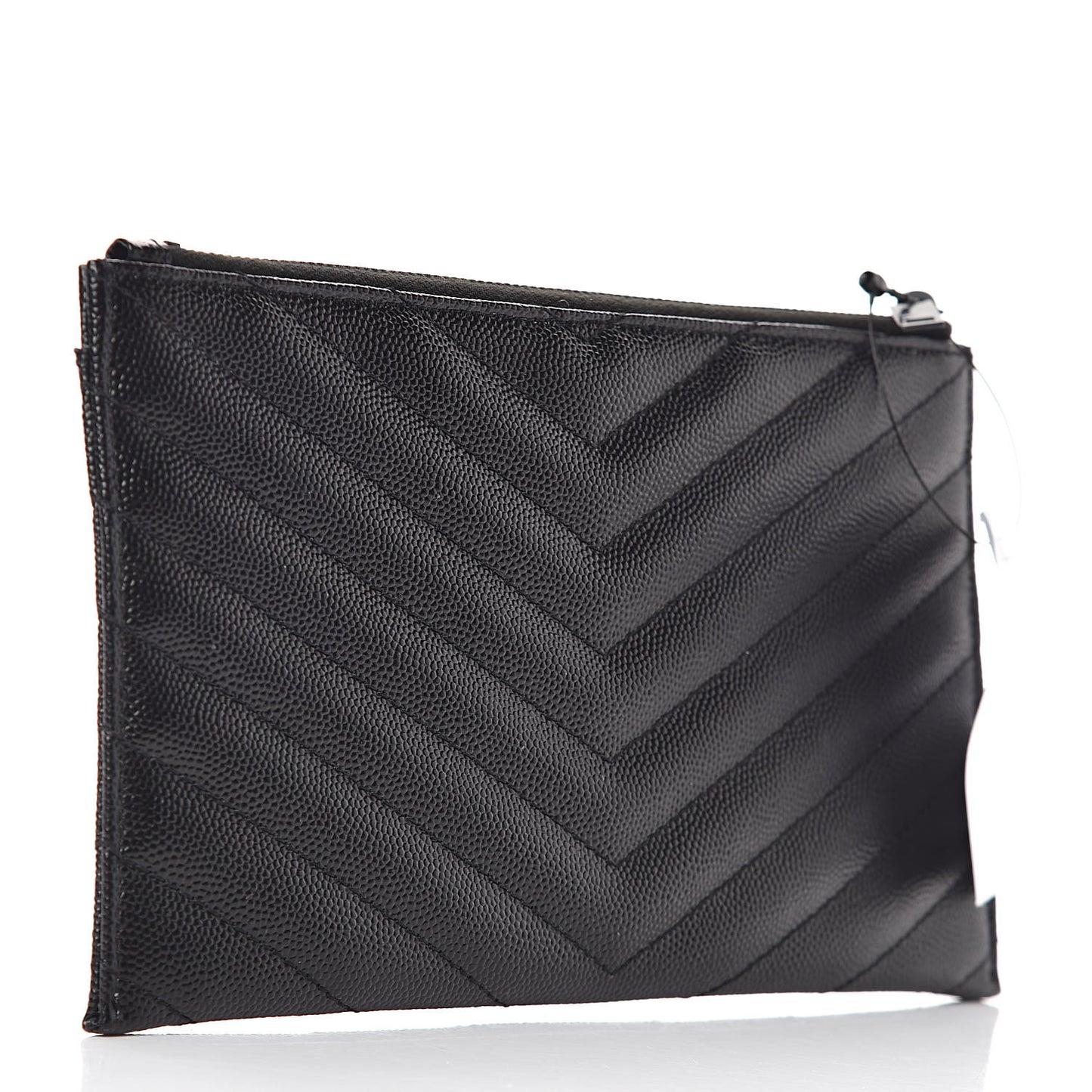 Grain De Poudre Chevron Monogram Bill Pouch Black