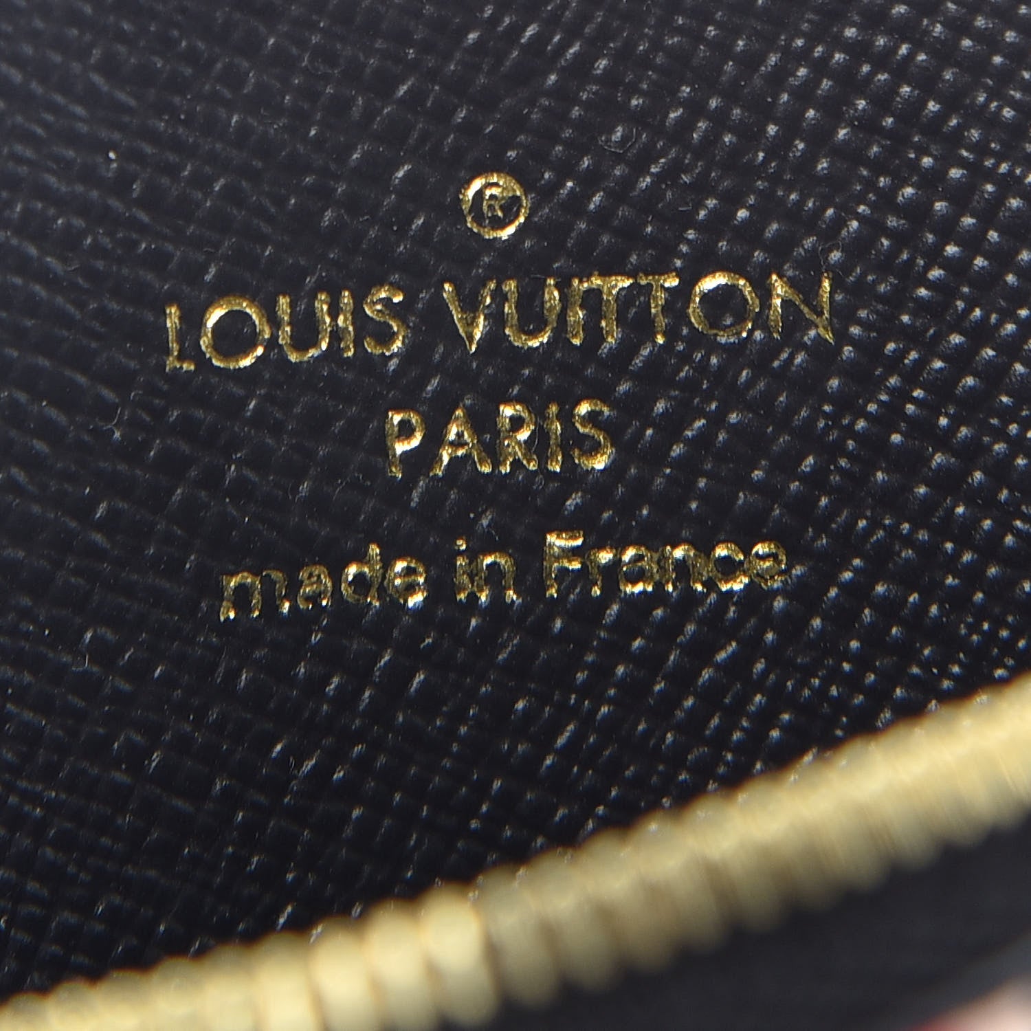 Louis Vuitton Monogram Giant Crafty Round Coin Purse Creme Rouge 6 of 6