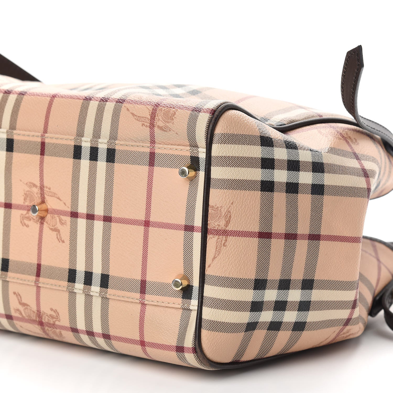 Burberry Haymarket Check Small Canterbury Tote Brown 9 of 9