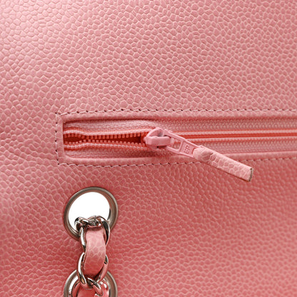 Chanel Caviar Quilted Medium Double Flap Light Pink 15 of 15