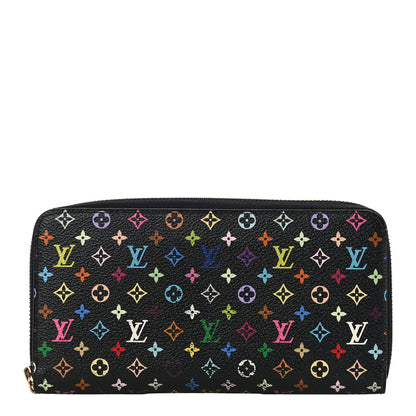 Louis Vuitton Monogram Multicolor Zippy Wallet Black Grenade 1 of 10