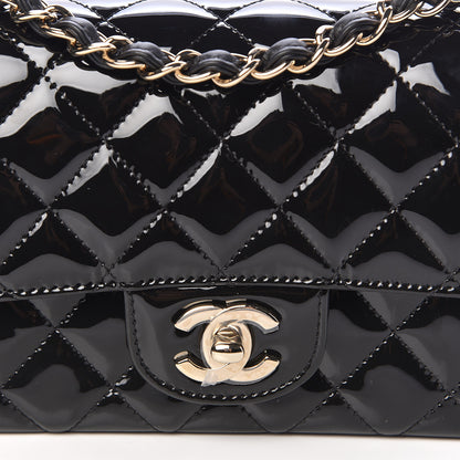 Chanel Patent Calfskin Quilted Mini Rectangular Flap Black 10 of 11