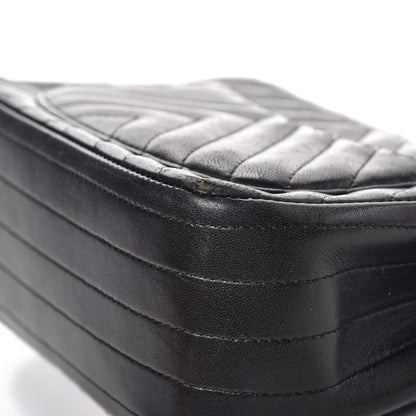 Chanel Lambskin Chevron Quilted Mini Square Flap Black 11 of 15