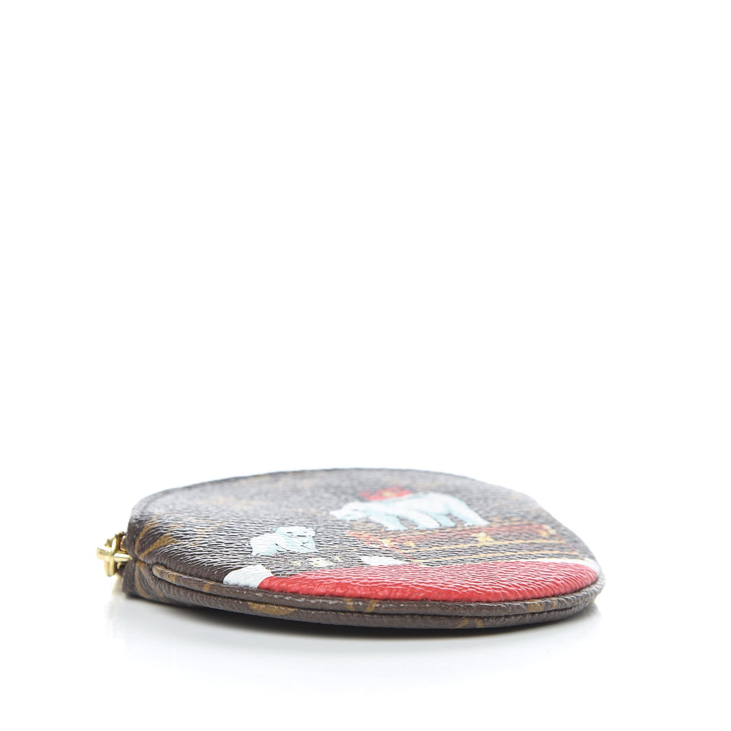 Monogram 2017 Christmas Animation Round Coin Purse