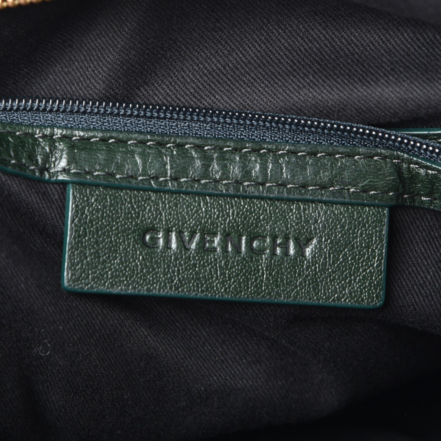 Givenchy Leather Saffia Bag Green 6 of 7