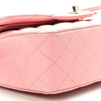 Chanel Caviar Quilted Small Double Flap Pink 8 of 10