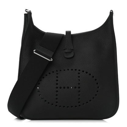 Hermes Taurillon Clemence Evelyne III PM Black 1 of 10