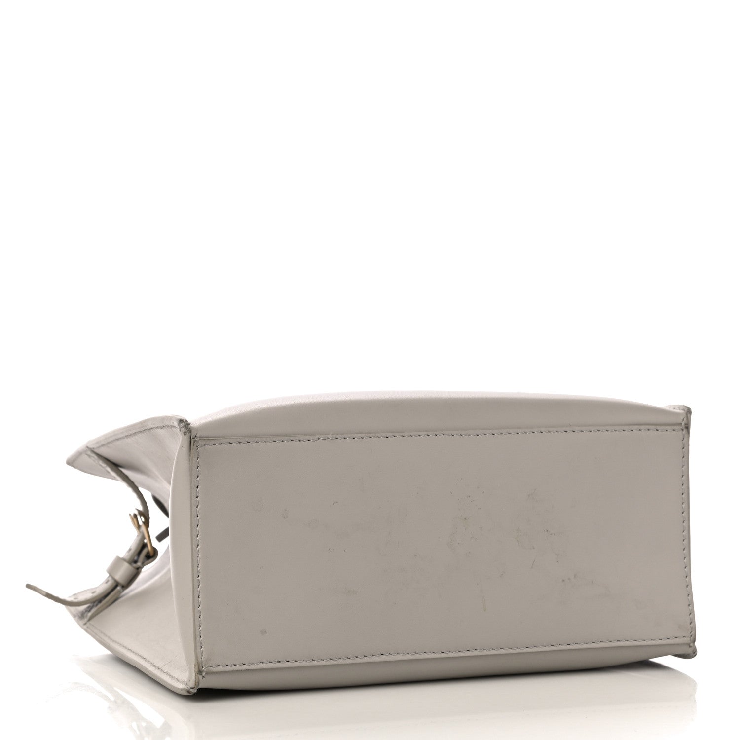 Balenciaga Calfskin Elaphe Snakeskin Mini Padlock All Afternoon Tote Gris Acier 4 of 12
