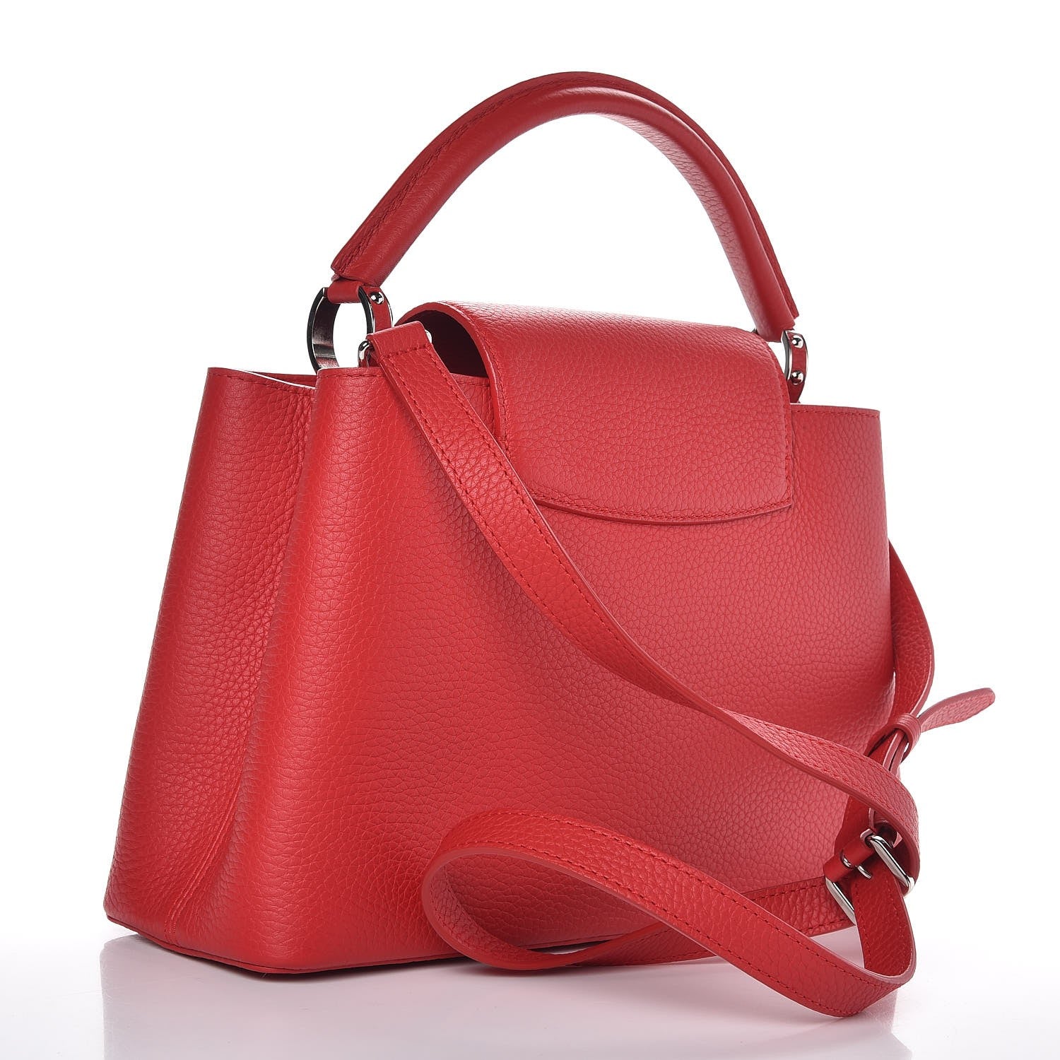 Louis Vuitton Taurillon Capucines PM Rubis 4 of 8