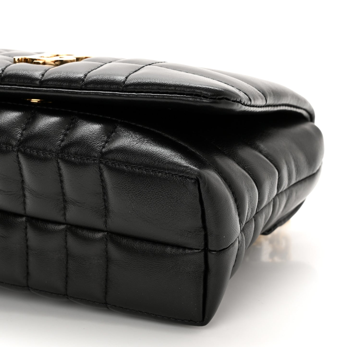Lambskin Quilted Mini Lola Bag Black