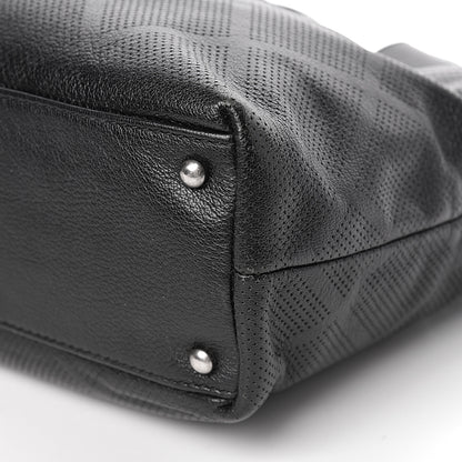 Chanel Goatskin Perforated Large CC Tote Black 13 of 14