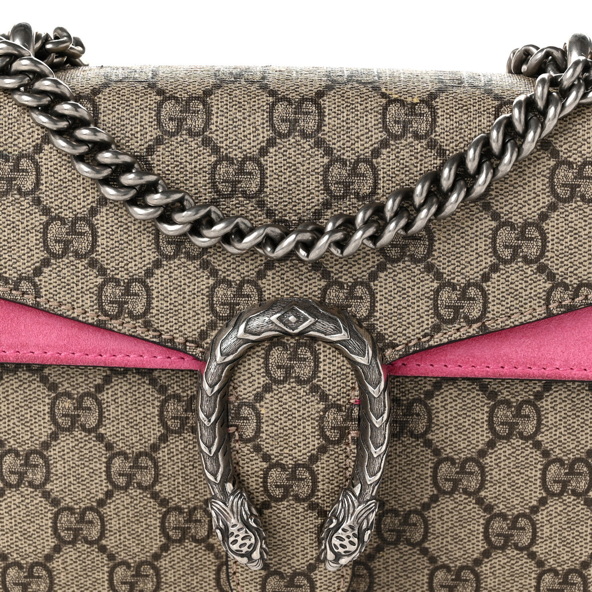 Gucci GG Supreme Monogram Mini Dionysus Shoulder Bag Pink 8 of 11