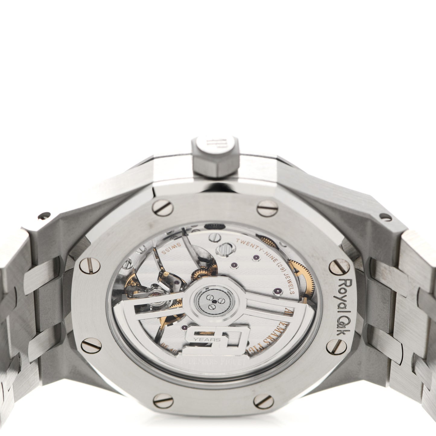 Stainless Steel Diamond 37mm Royal Oak Offshore 50th Anniversary Automatic Watch Blue 15551ST.ZZ.1356ST.02